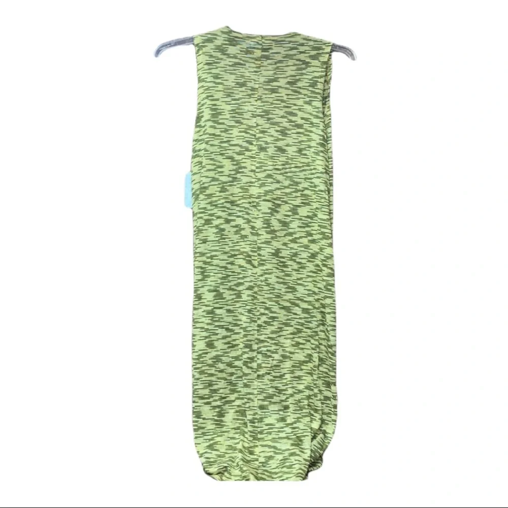 SzS Joy LulaRoe Green/Yellow Cardigan Vest NWT - Picture 6 of 7